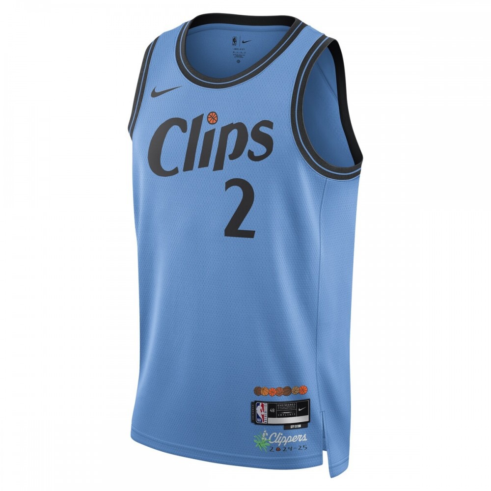 Kawhi Leonard LA Clippers Unisex 2024/25 Swingman Player Jersey - City Edition - Light Blue-Pro Kit Vault | Brand New 26/27 Sports Jerseys